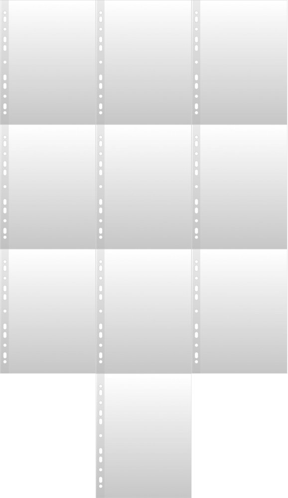 10x Koszulki groszkowe Donau, A4, 50μm, 100 sztuk, przezroczysty