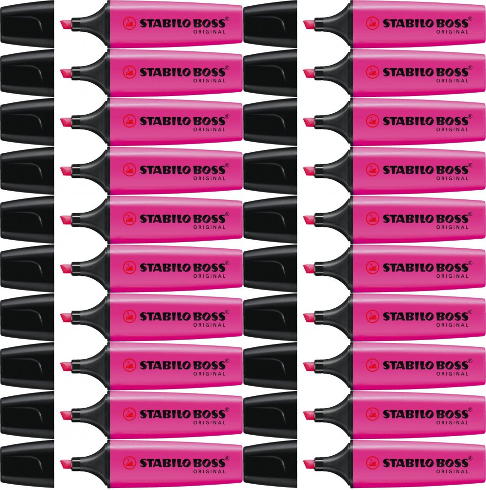 20x Zakreślacz Stabilo, Boss Original 70/58, ścięta, liliowy