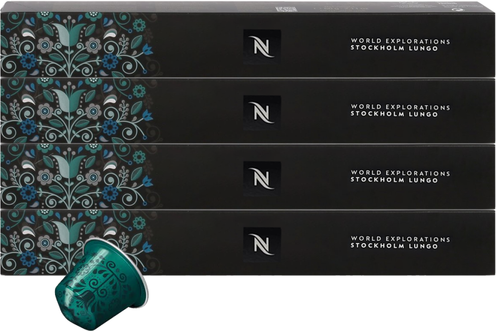 4x Kapsułki do ekspresu Nespresso Stockholm Lungo, 10 sztuk