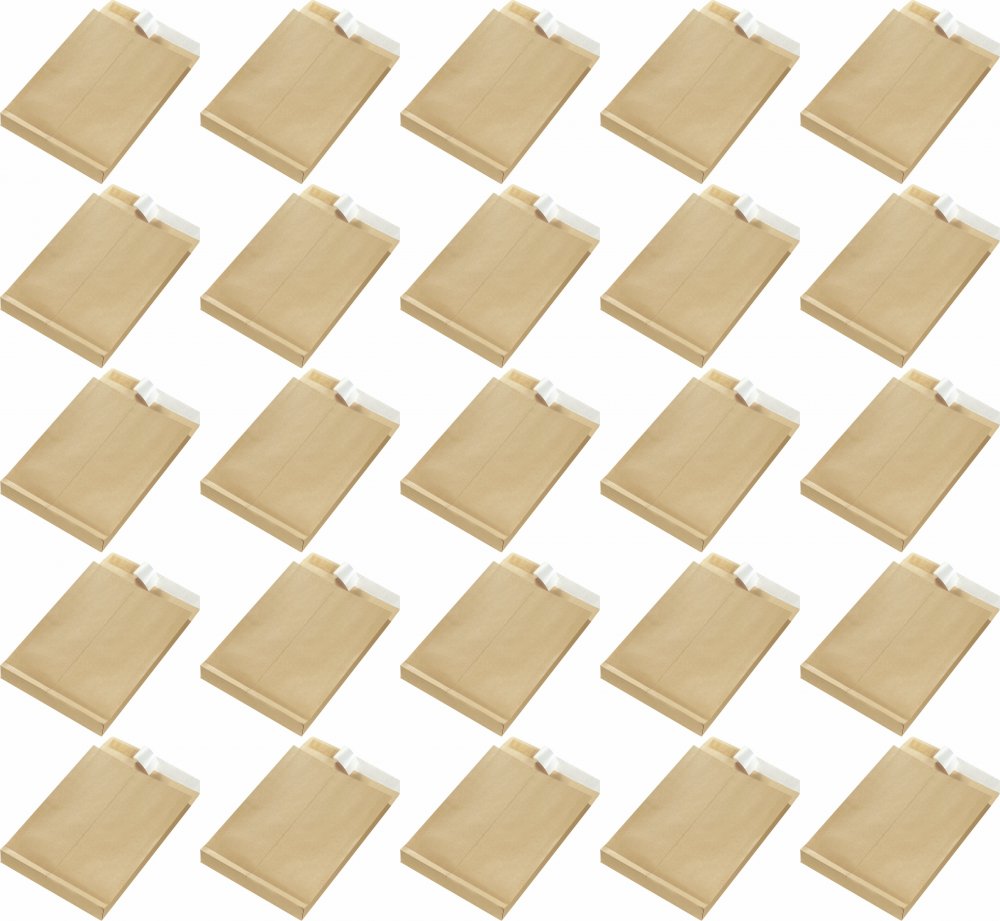 25x Koperta rozszerzana NC, B4, z paskiem HK, 10 sztuk, brązowy