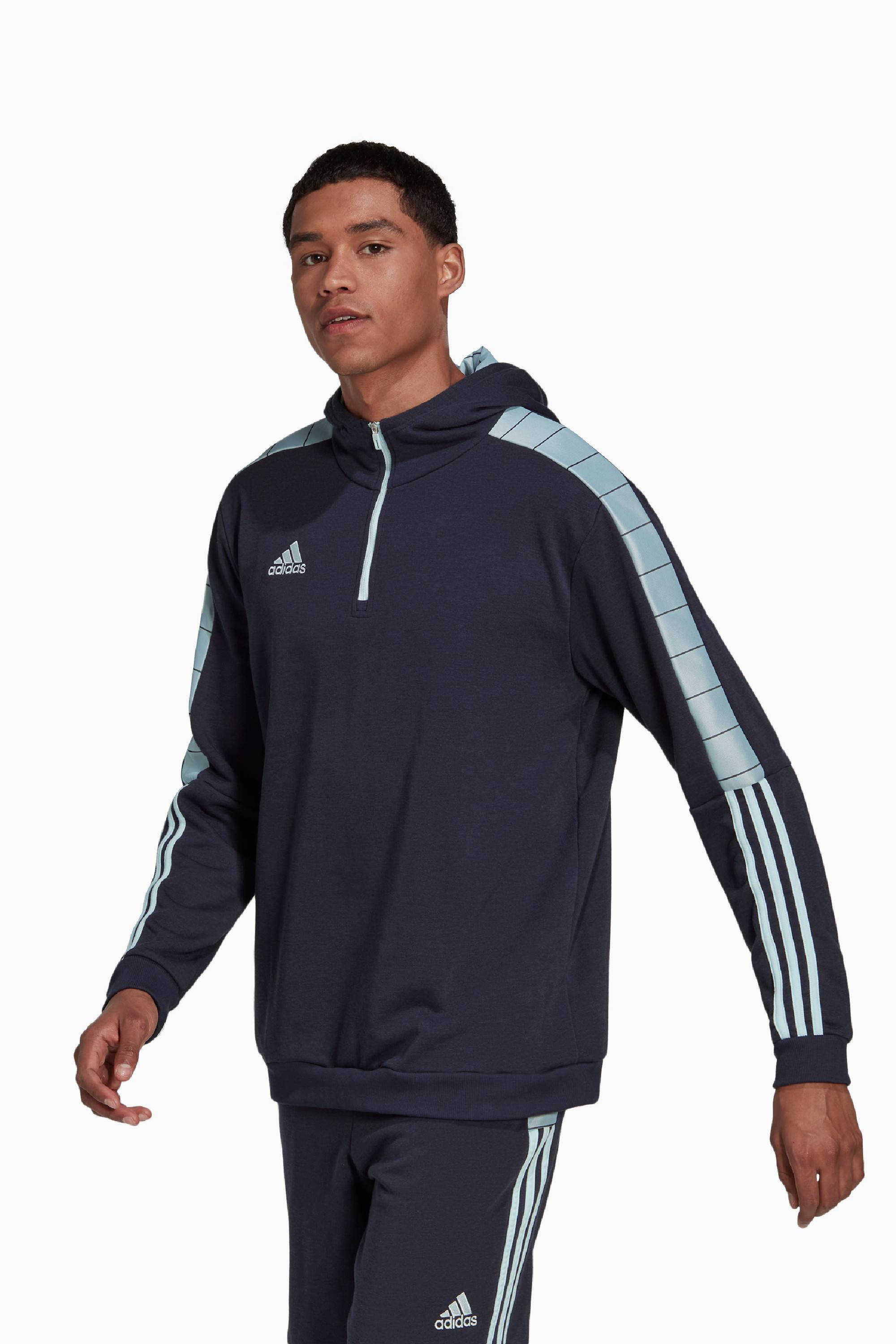 Bluza z kapturem adidas Tiro Vip - Granatowy