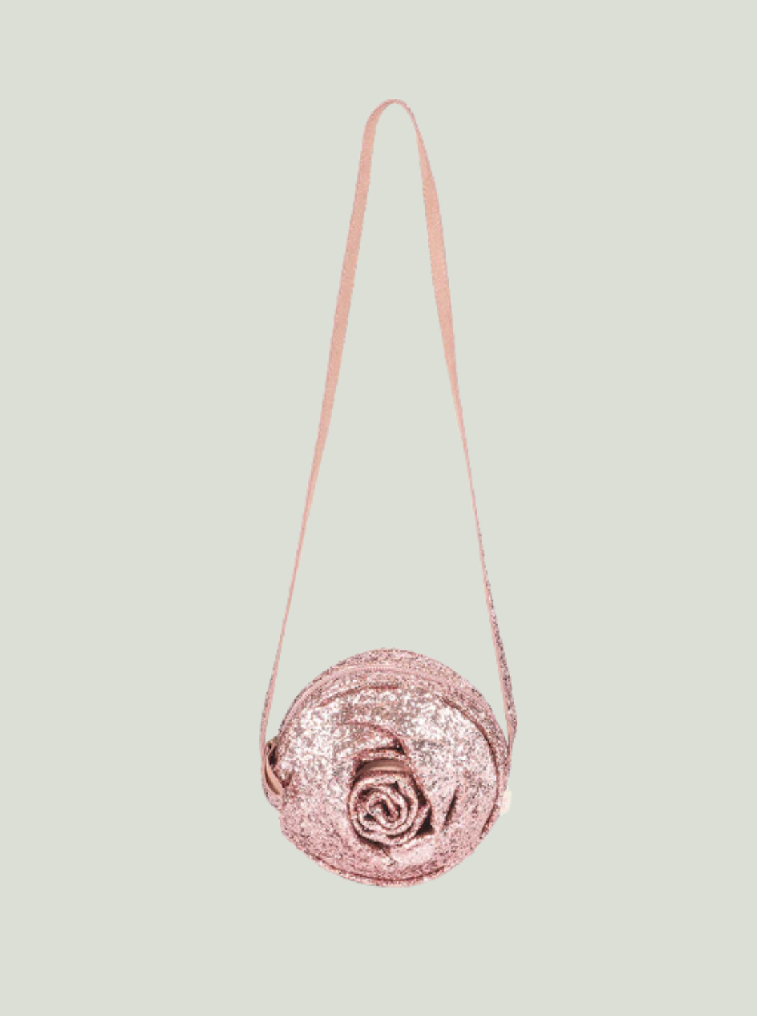 TORBA NA RAMIĘ ROSE GLITTER BAG Konges Sløjd