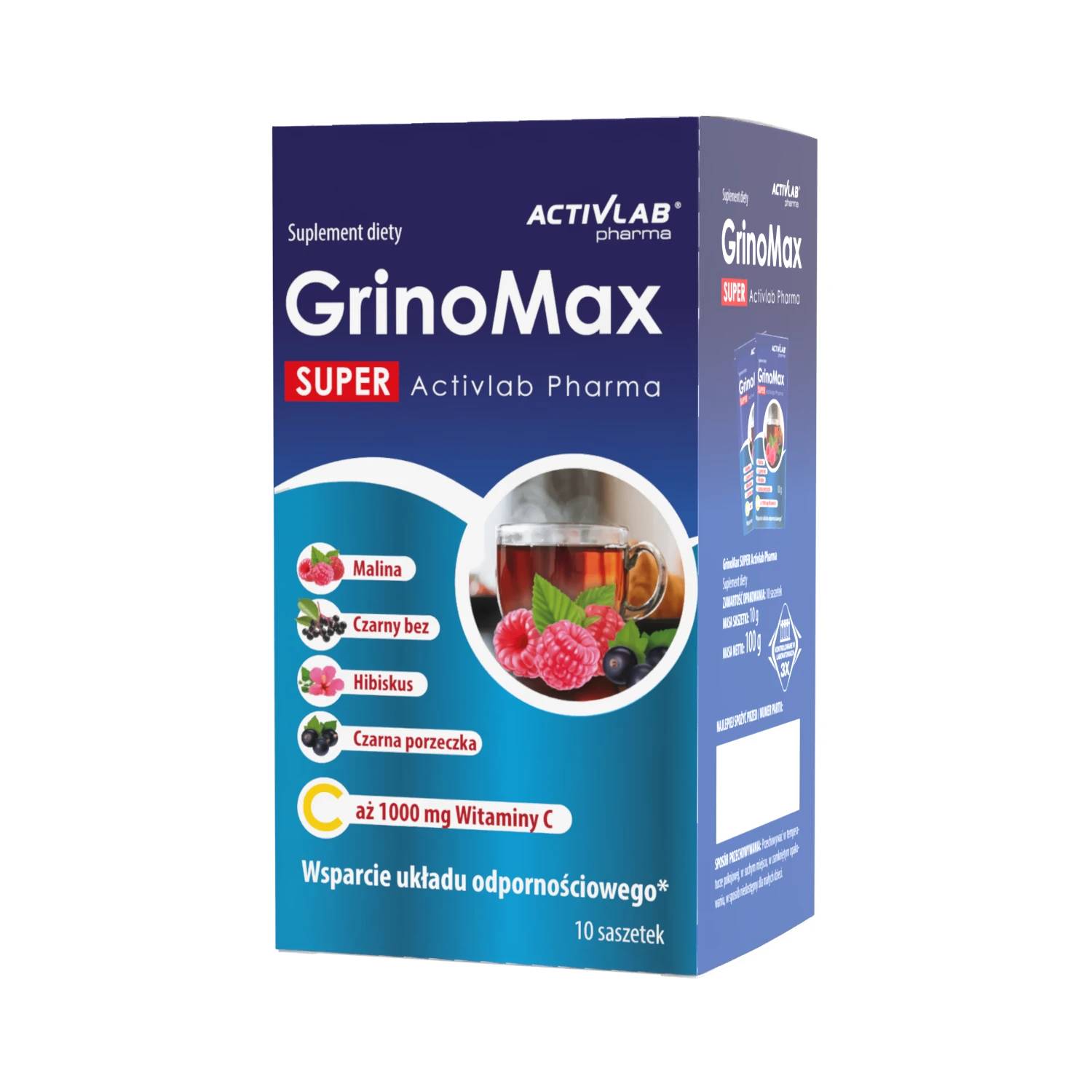 Activlab grinomax super, 10 g x 10 saszetek