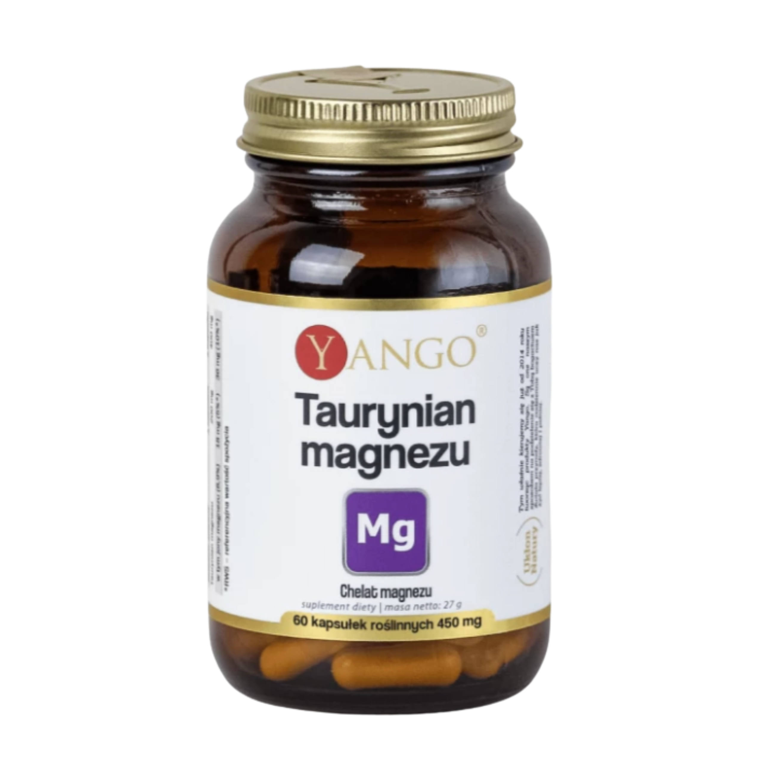 Yango taurynian magnezu, 60 kapsułek