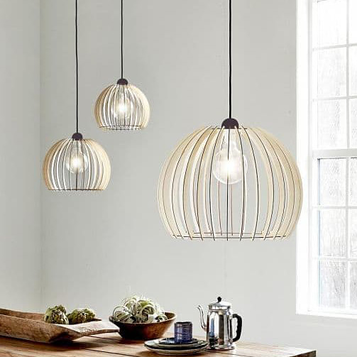 Nordlux Chino lampa wisząca 1x60 W drewno 84823014