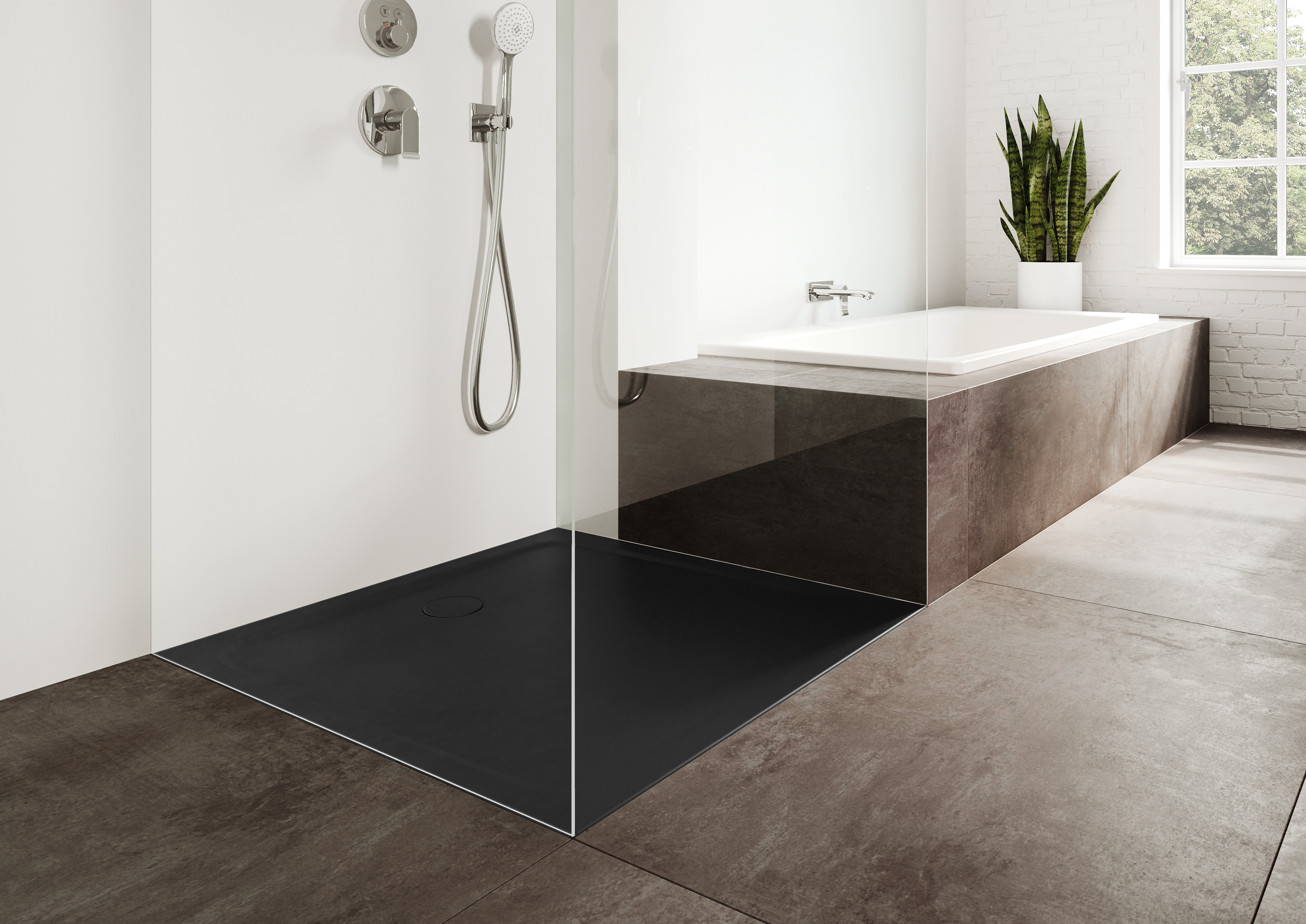 Kaldewei Cayonoplan brodzik 80x80 cm kwadratowy model 2251-5 z obniżonym nośnikiem styropianowym czarny mat 361147980676