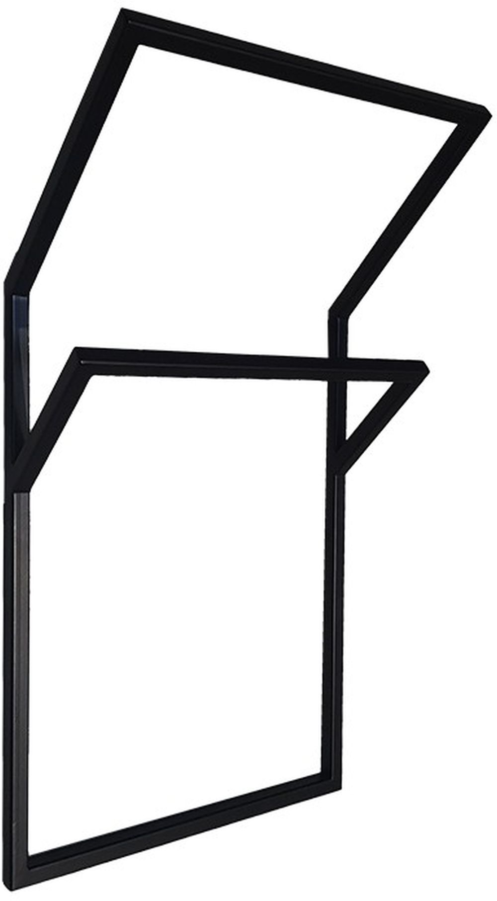 LaVita Tasos 850 wieszak na ręcznik 85x45 cm czarny mat