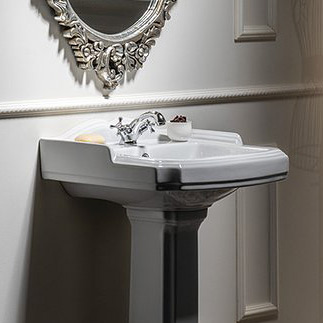 Aqualine Anitk umywalka 58x47 cm ścienna prostokątna biała AK102