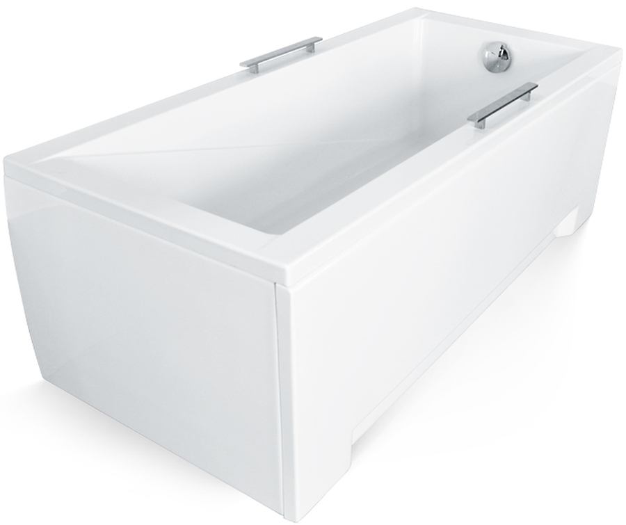 Zestaw Besco Modern wanna prostokątna 130x70 cm z obudową ( #WAM130MO, #OAP130UNI)