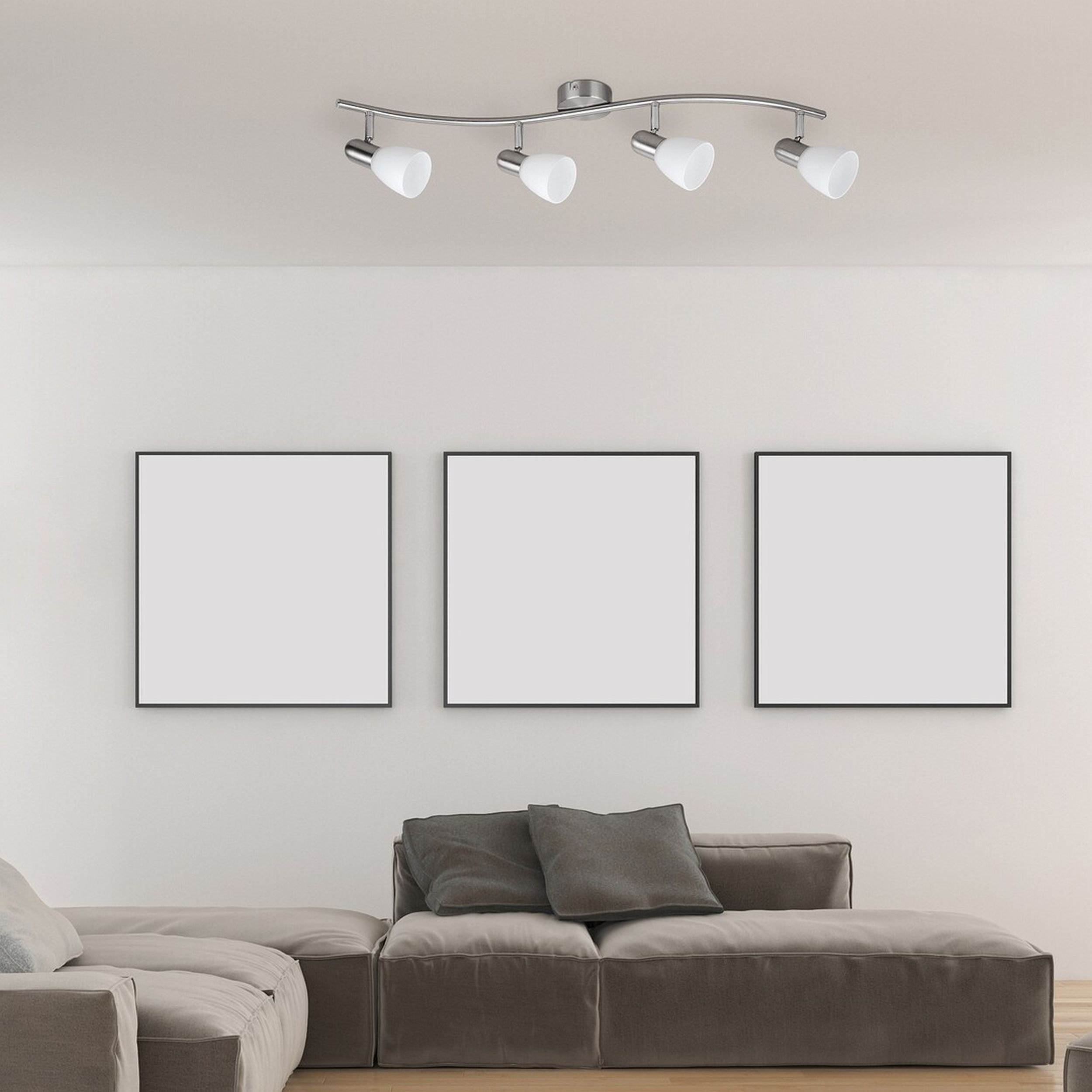 Rabalux Soma lampa podsufitowa 4x40W chrom satyna/biały 6304