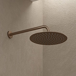 Oltens Vindel deszczownica 30x30 cm okrągła miedź szczotkowana 37006610 - Wysyłka w 24h