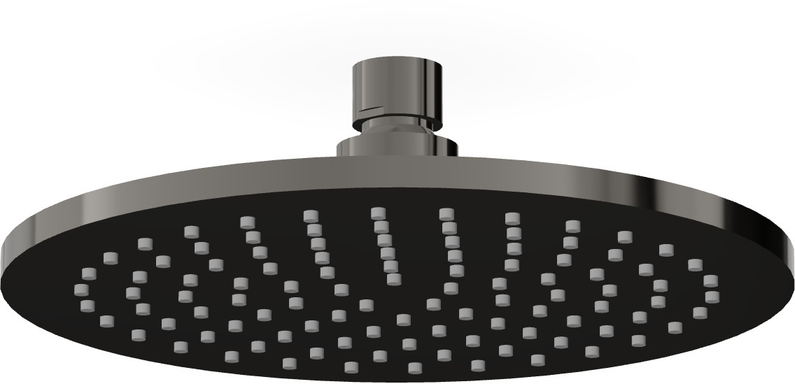 Zucchetti deszczownica 20x20 cm okrągła czarna Z94265.C50