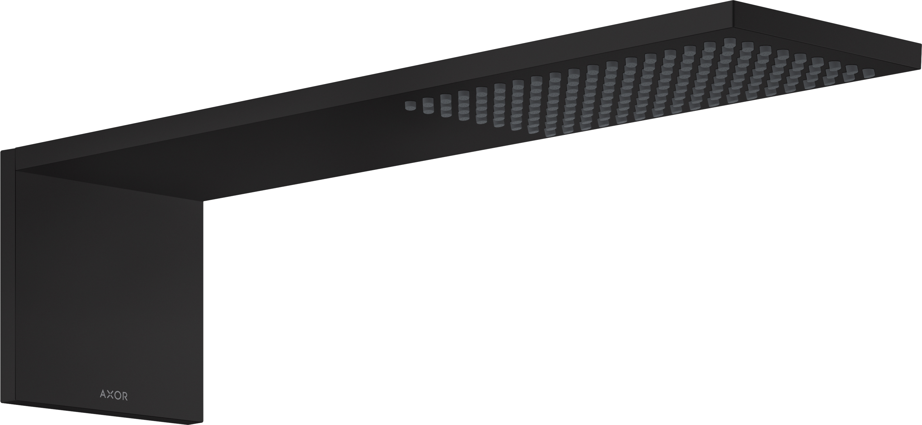 Axor ShowerComposition deszczownica 11x22 cm prostokątna czarny mat 12592670