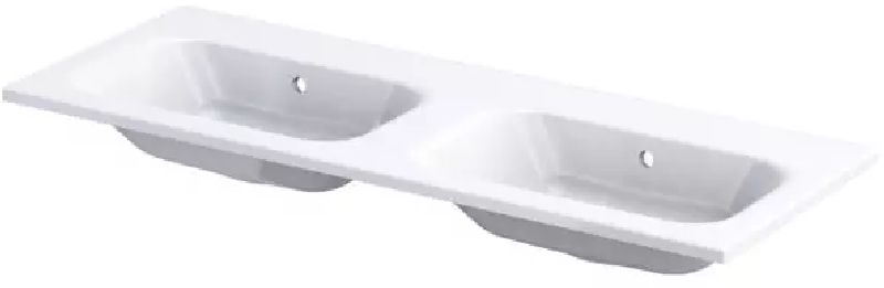 Oristo Uni umywalka 121x46 cm prostokątna meblowa biała UME-AR-120-92-D-BO