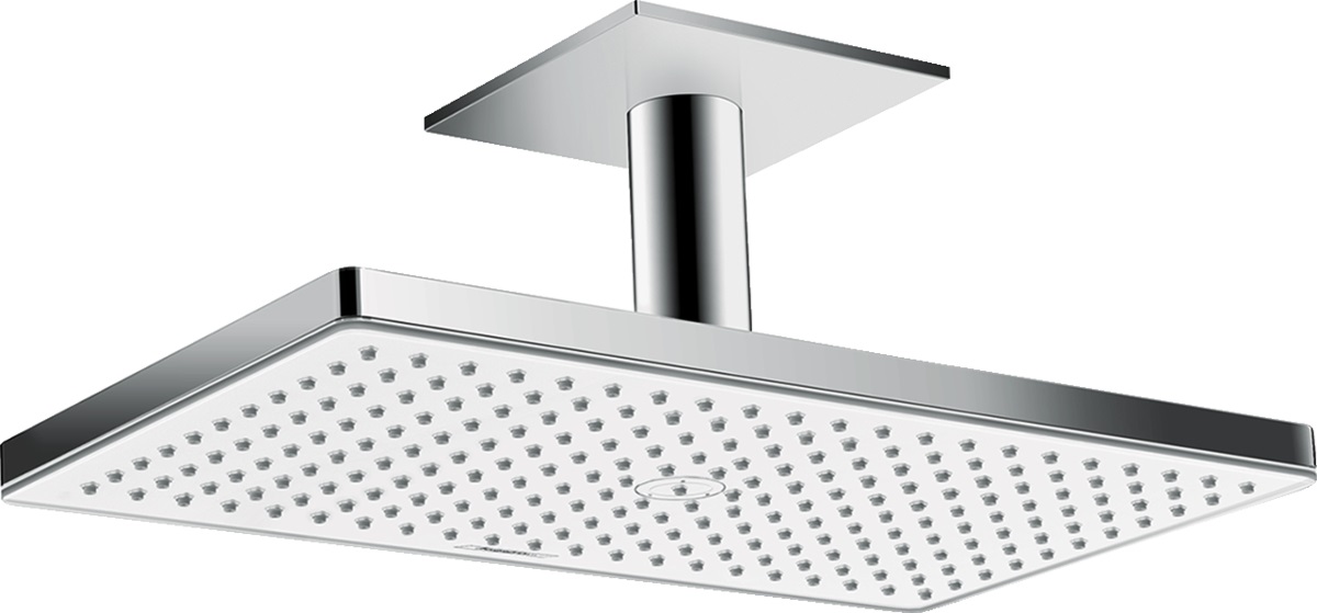 Hansgrohe Rainmaker Select deszczownica 46,6x27 cm z ramieniem sufitowym biały/chrom 24002400