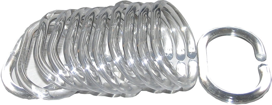 Bisk kółka do zasłonek przezroczyste 97200