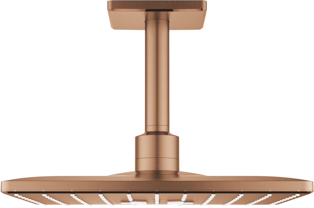 Grohe Rainshower deszczownica z ramieniem 31x31 cm kwadratowa Brushed Warm Sunset 26481DL0