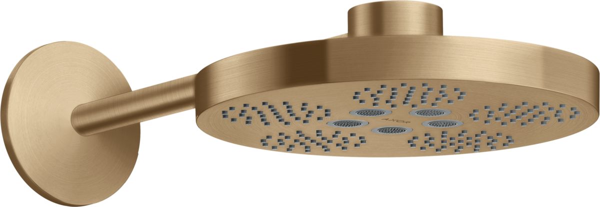 Axor One deszczownica 28 cm okrągła z ramieniem ściennym brąz szczotkowany 48492140