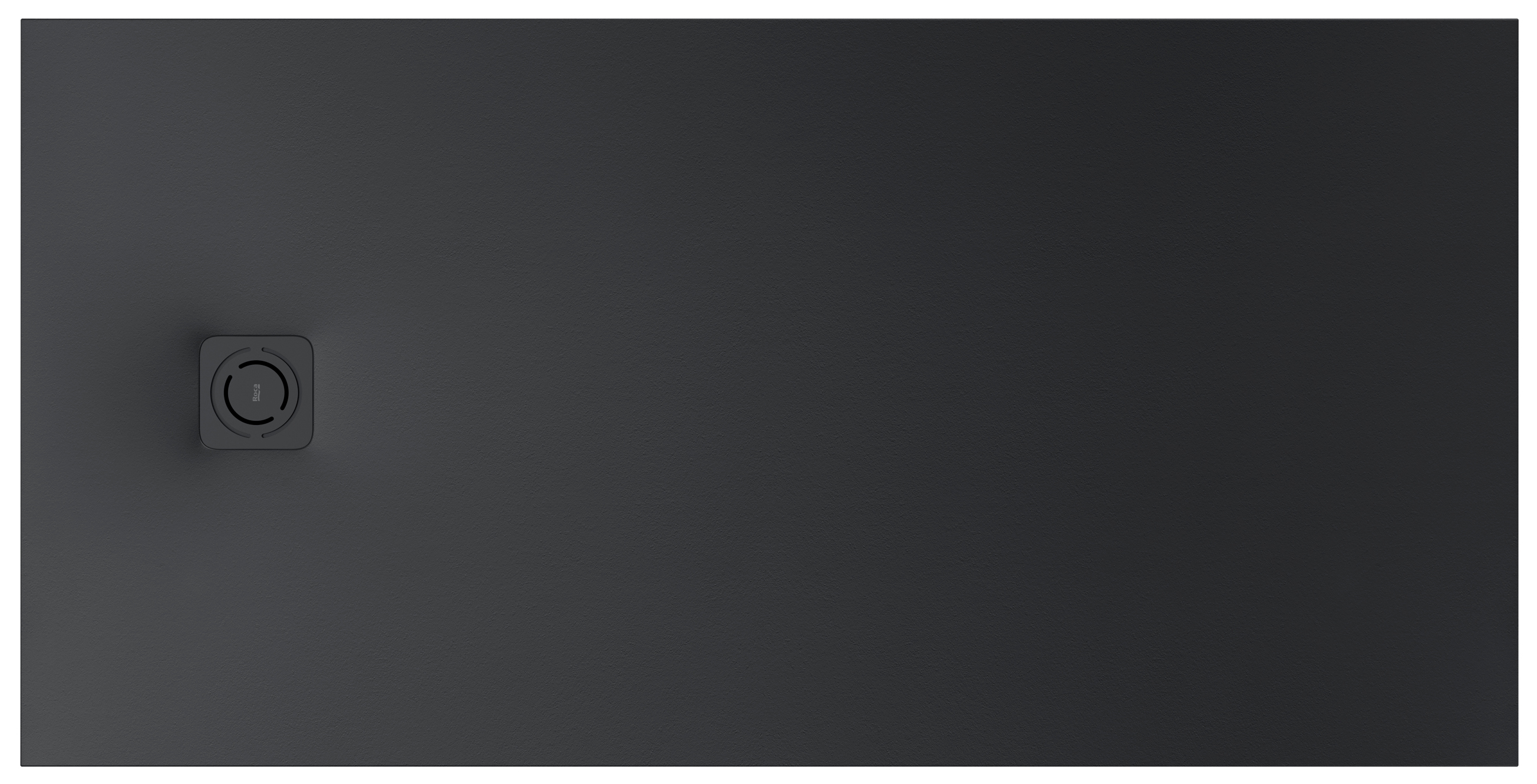 Roca Magma brodzik prostokątny 200x100 cm kompozyt Stonex czarny APE017D03E803400