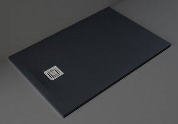 Rak Ceramics Feeling brodzik 80x120 cm prostokątny Raksolid czarny RFST080120S504