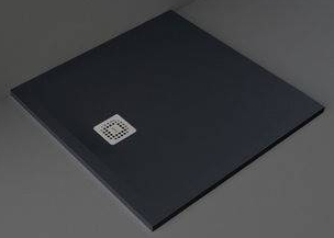 Rak Ceramics Feeling brodzik 90x90 cm kwadratowy Raksolid czarny RFST009090S504