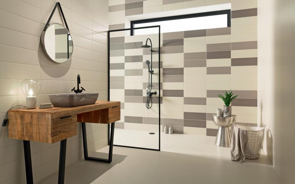 Tubądzin Industria white płytka ścienna 30,8x60,8 cm