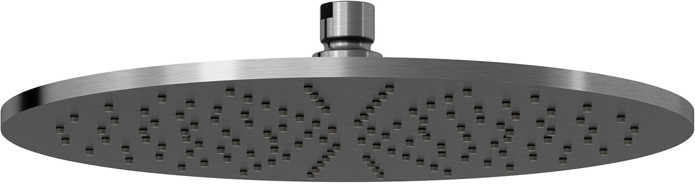 Kludi A-QA deszczownica 30x30 cm okrągła czarny szczotkowany 64330N2-00