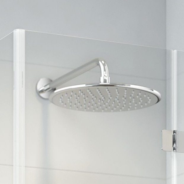 Oltens Sondera Lagan deszczownica 30 cm okrągła z ramieniem ściennym chrom 36013100 - Wysyłka w 24h