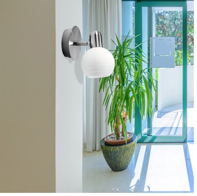 Rabalux Aurel kinkiet 1x40 W biały-chrom-satyna 6341