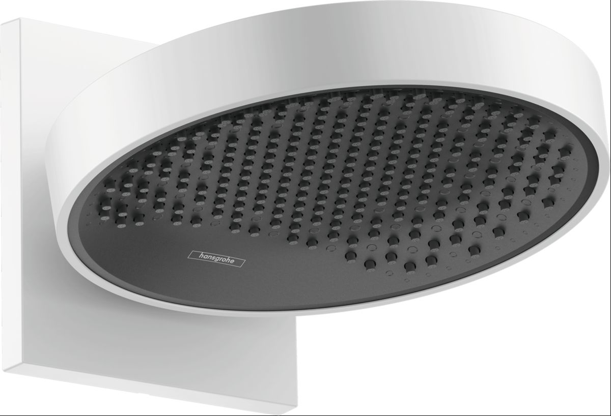 Hansgrohe Rainfinity deszczownica 25 cm okrągła z ramieniem biały mat 26227700