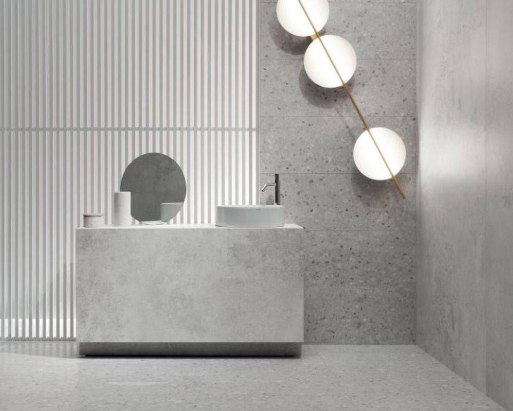 Tubądzin Macchia grey płytka ścienna 89,8x32,8 cm