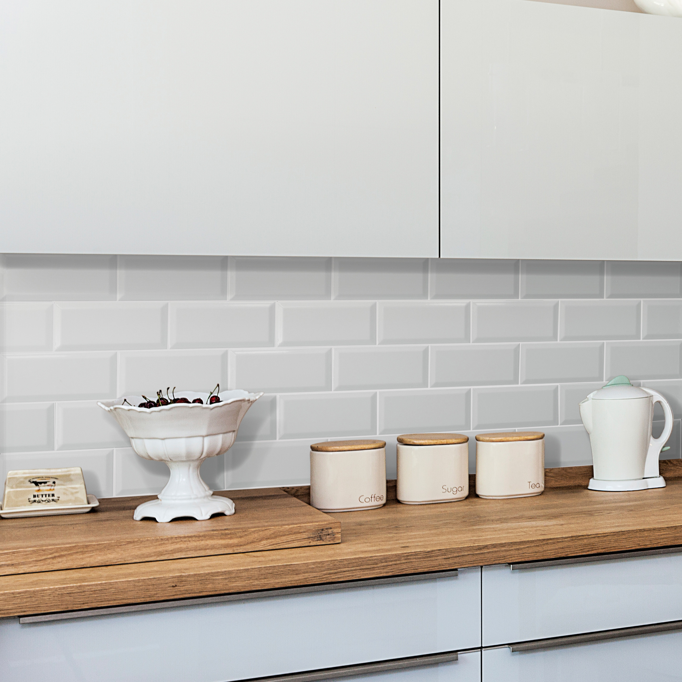 Fabresa Bevelled Blanco Mate Biselado BX płytka ścienna 10x20 cm