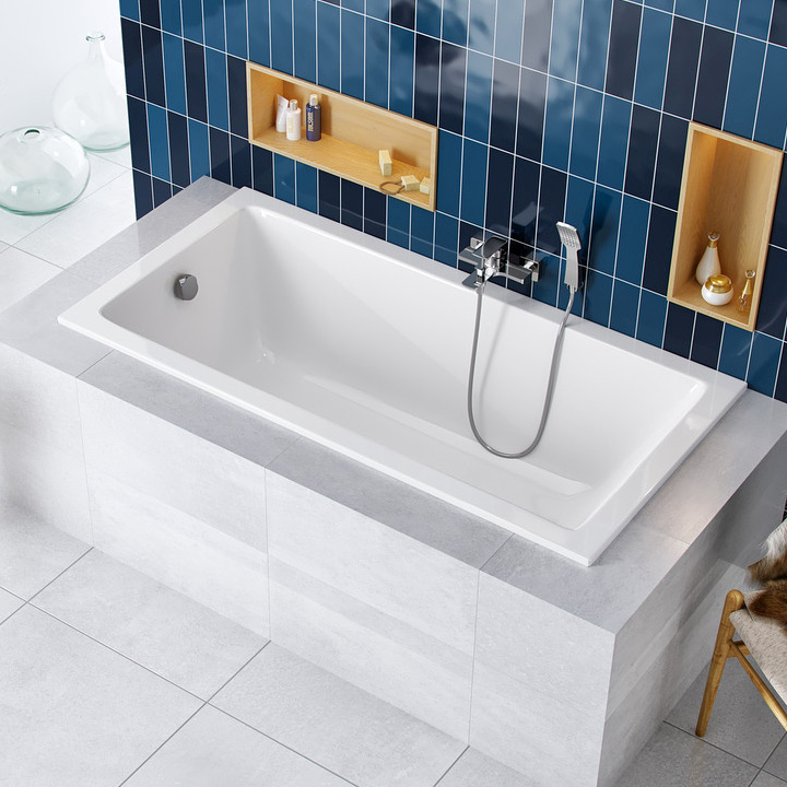 Excellent Wave Slim wanna prostokątna 160x80 cm WAEX.WAV160.80WHS - Wysyłka w 24h