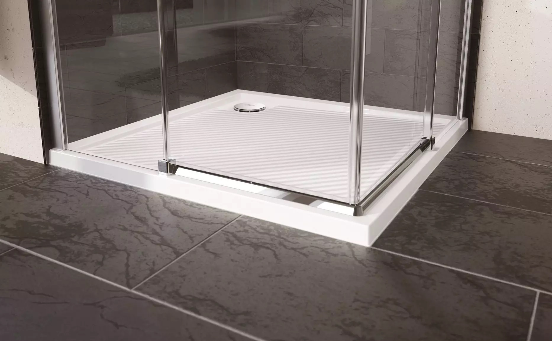 Hüppe Purano brodzik 100 cm kwadratowy biały 202162.055