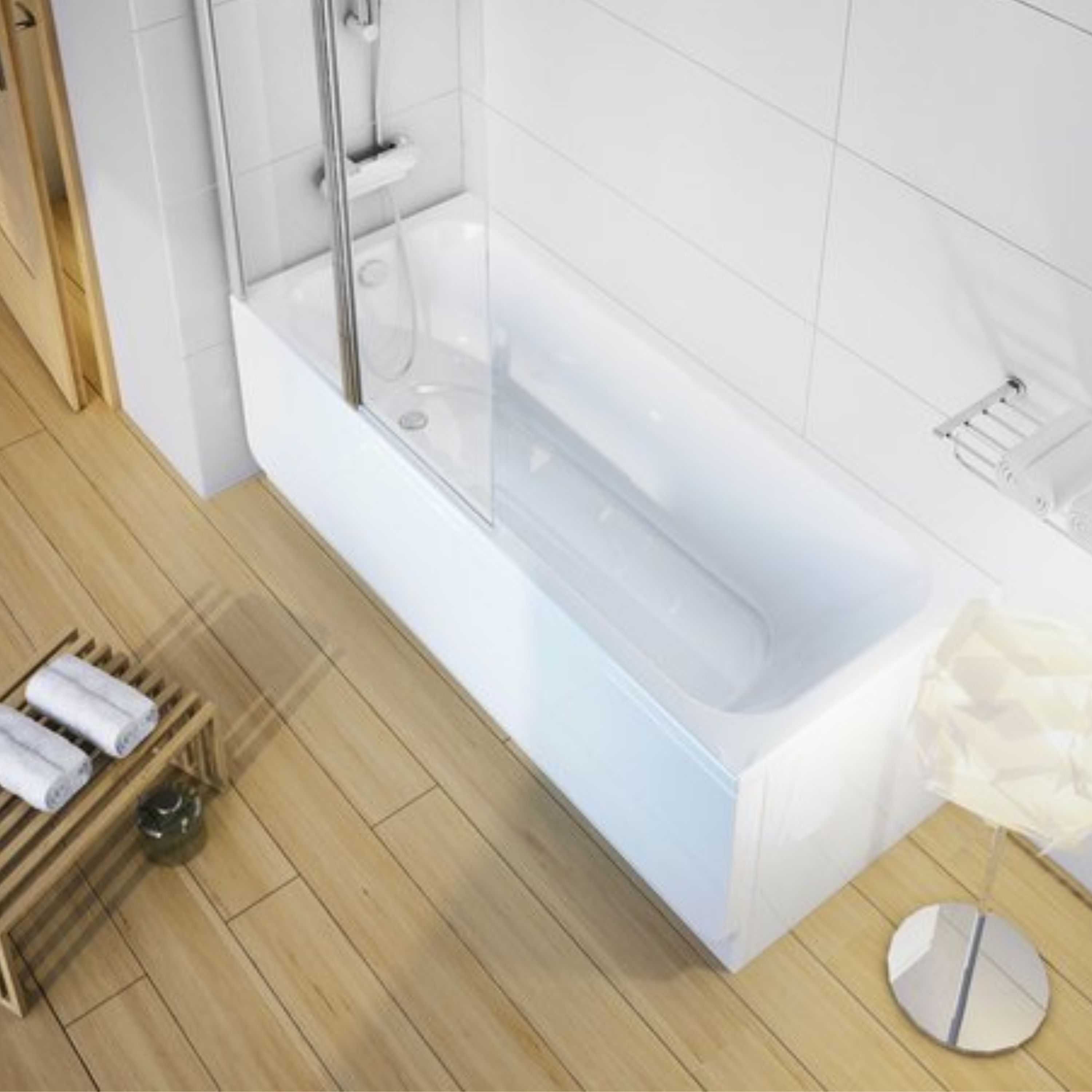 Ravak Chrome wanna prostokątna 160x70 cm biała C731000000