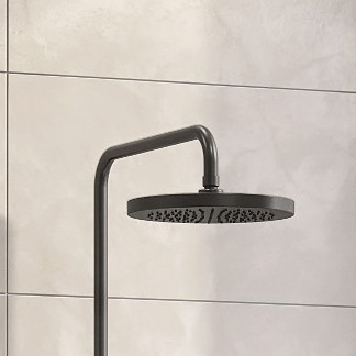 Kludi A-QA deszczownica 24,5x24,5 cm okrągła czarna 6651139-00