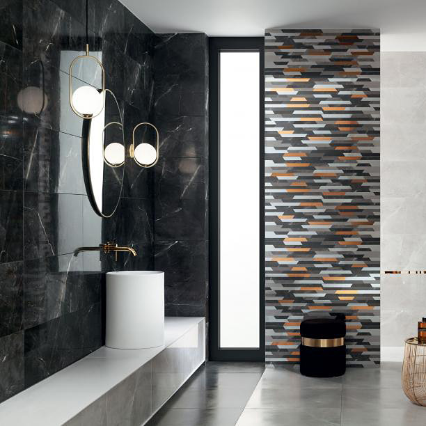 Tubądzin Brainstorm grey płytka ścienna 89,8x32,8 cm