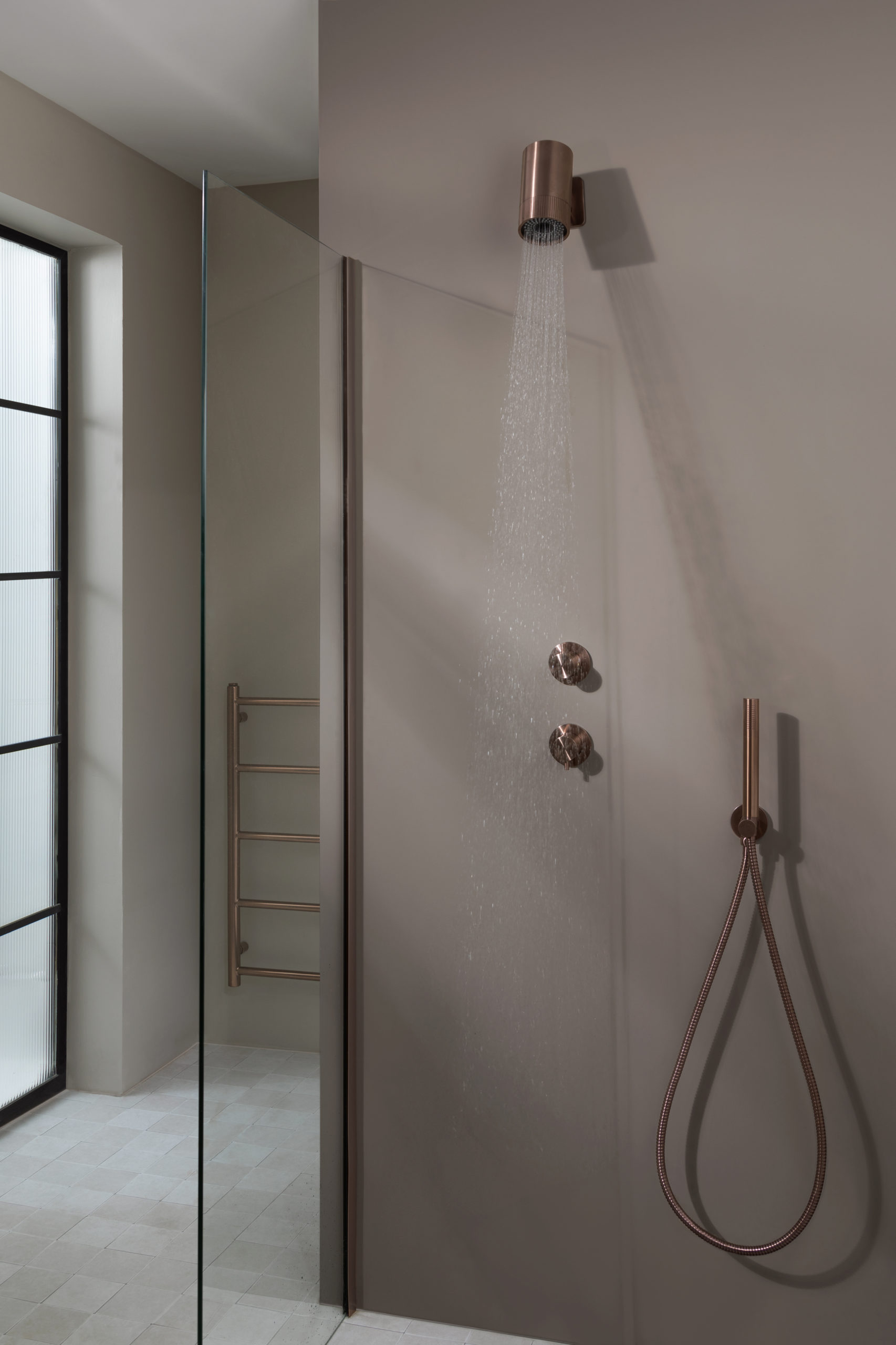 JTP Lumen deszczownica 17x8 cm okrągła brąz szczotkowany LU1SHBRZ