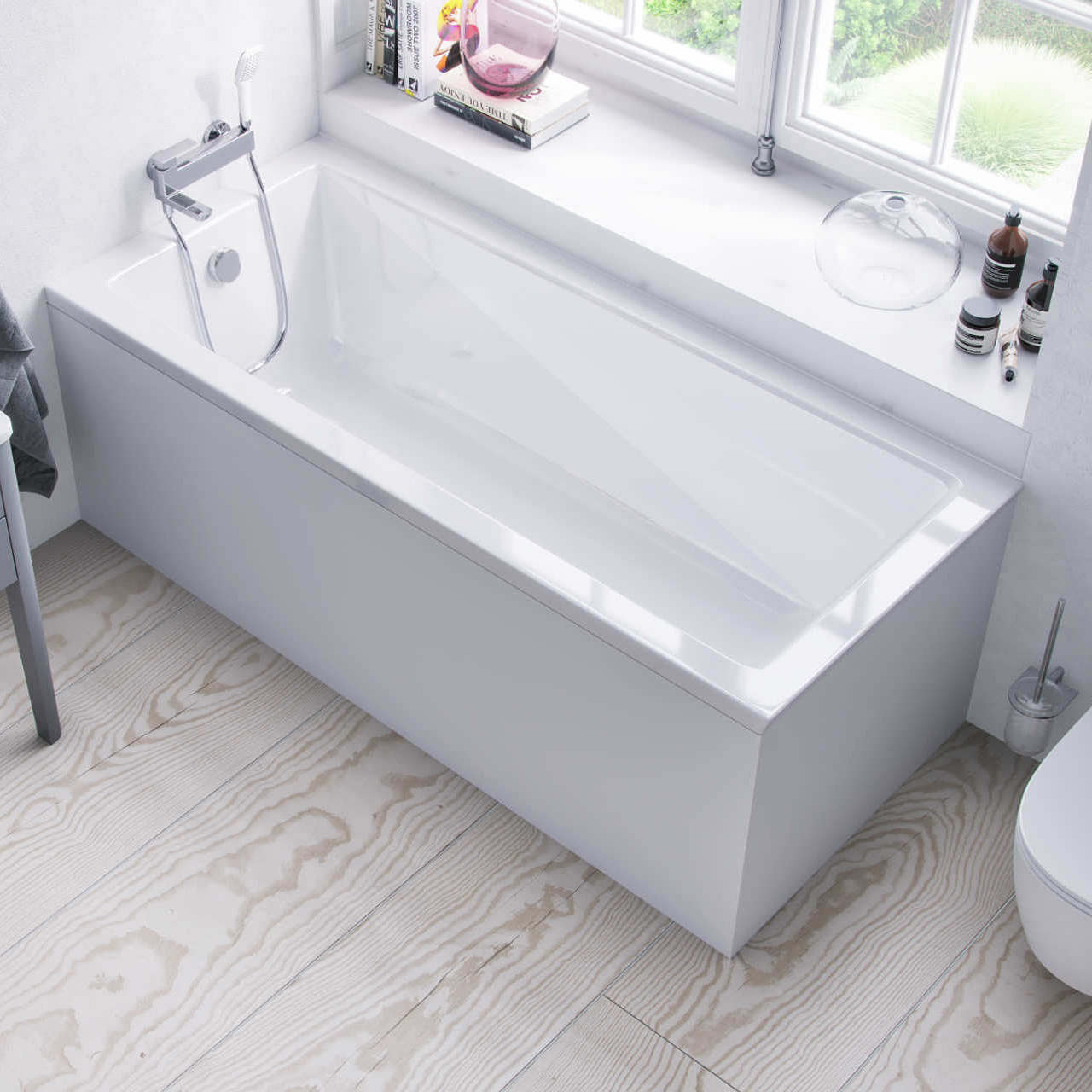 Excellent Wave wanna prostokątna 180x80 cm biała WAEX.WAV18WH