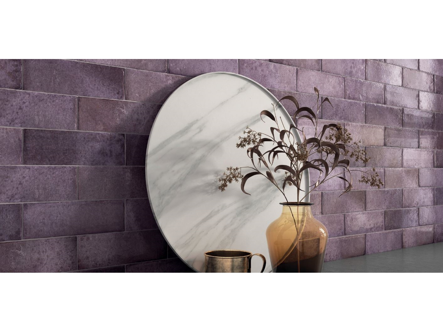 Peronda Harmony płytka ścienna 20x6,5 cm fioletowa