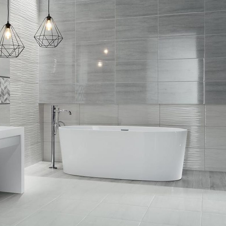 Tubądzin Malena grey płytka ścienna 30,8x60,8 cm