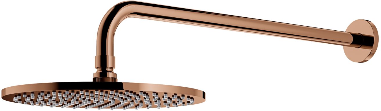 Omnires SlimLine deszczownica 25 cm okrągła z ramieniem ściennym miedziana WGSET1CP - Wysyłka w 24h