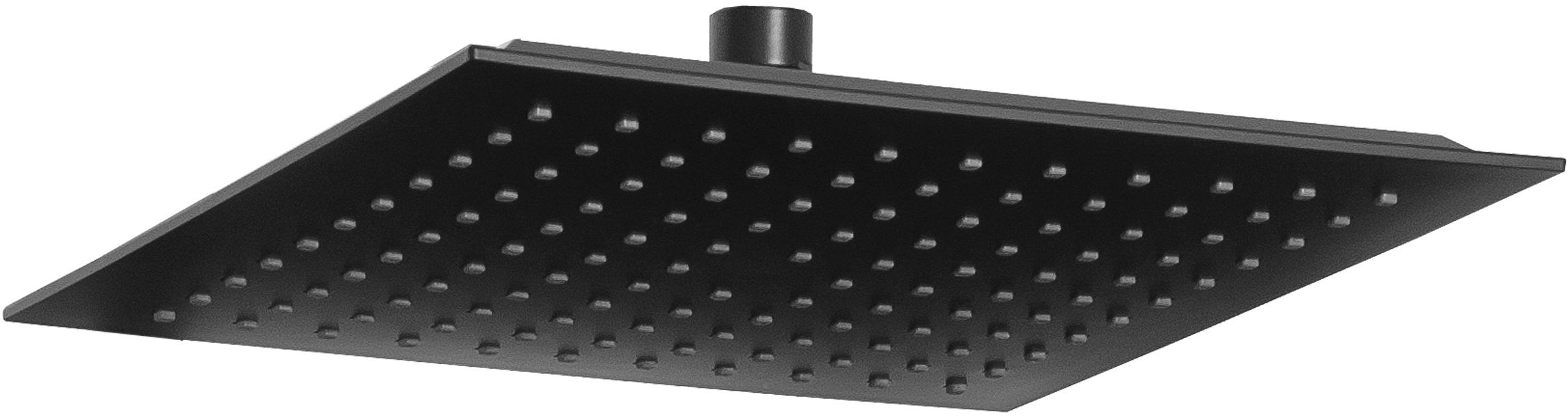 Invena Svart deszczownica kwadratowa 25 cm czarna SC-D1-076