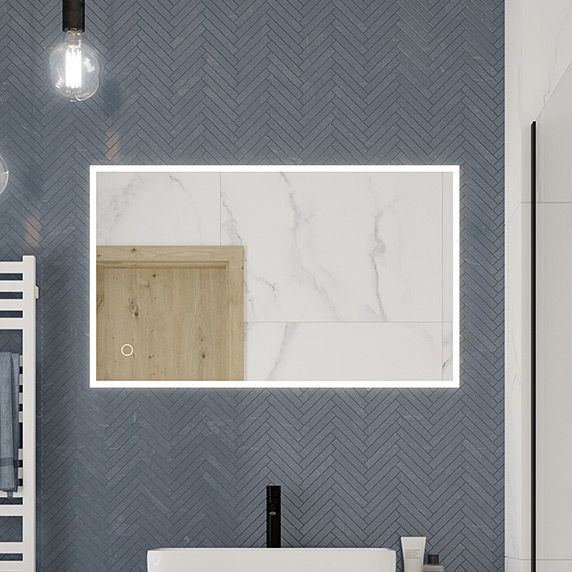 Oltens Nordlis lustro 60x100 cm prostokątne z oświetleniem od tyłu z matą grzewczą 64111000 - Wysyłka w 24h