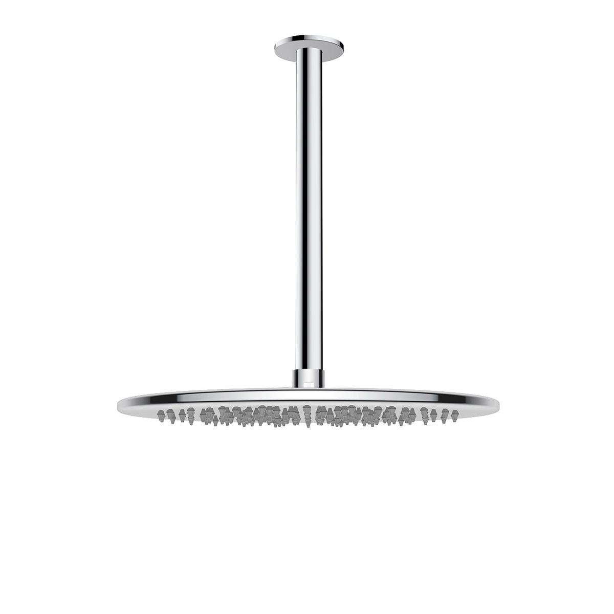 Oltens Sondera deszczownica 30x30 cm okrągła z ramieniem sufitowym Aera chrom 36085100