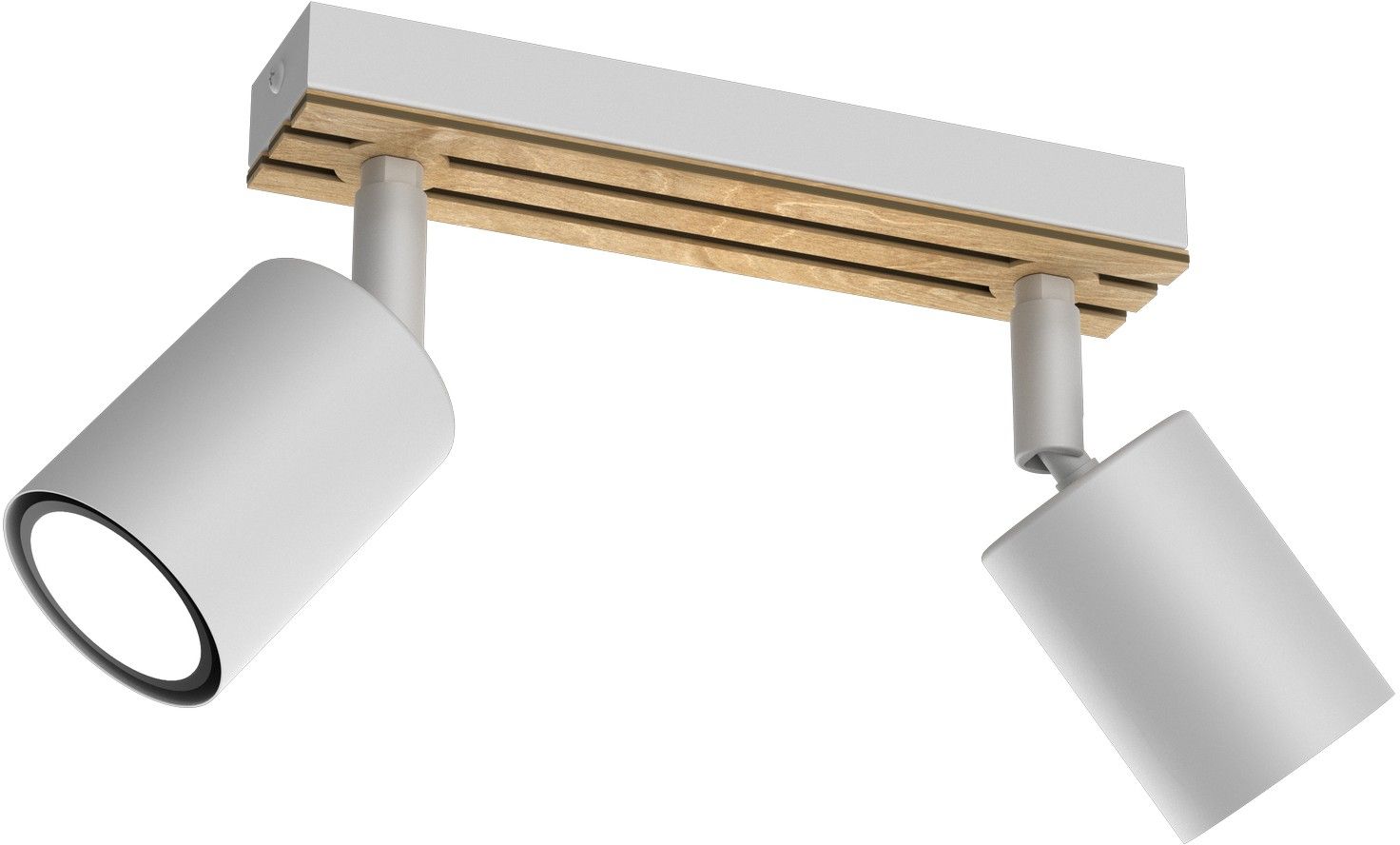 Luminex Terra lampa podsufitowa 2x8W biały/drewno 9978 - Wysyłka w 24h