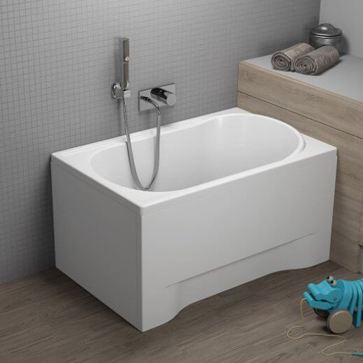 Polimat Mini wanna prostokątna 110x70 cm biała 00545 - Wysyłka w 24h