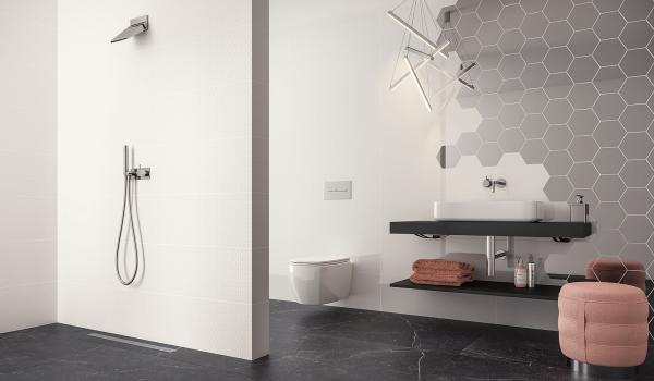 Paradyż Shiny Lines płytka ścienna 29,8x89,8 cm biały połysk