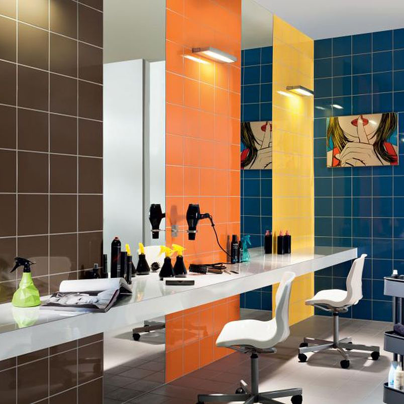 Tubądzin Pastel Żółty płytka ścienna 20x20 cm