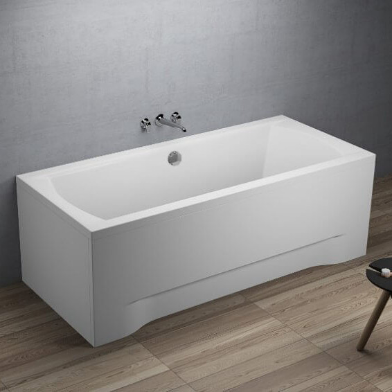 Polimat Ines wanna prostokątna 180x80 cm biała 00720